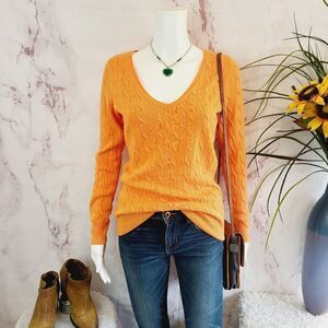 ASOS Strand cable knit v neck sweater